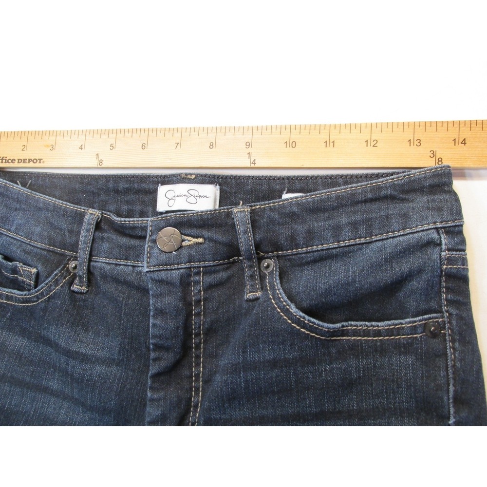 Jessica Simpson Adored High Rise Skinny Jeans Womens 4 Dark Blue CJJSB14573-RUM - Picture 9 of 15